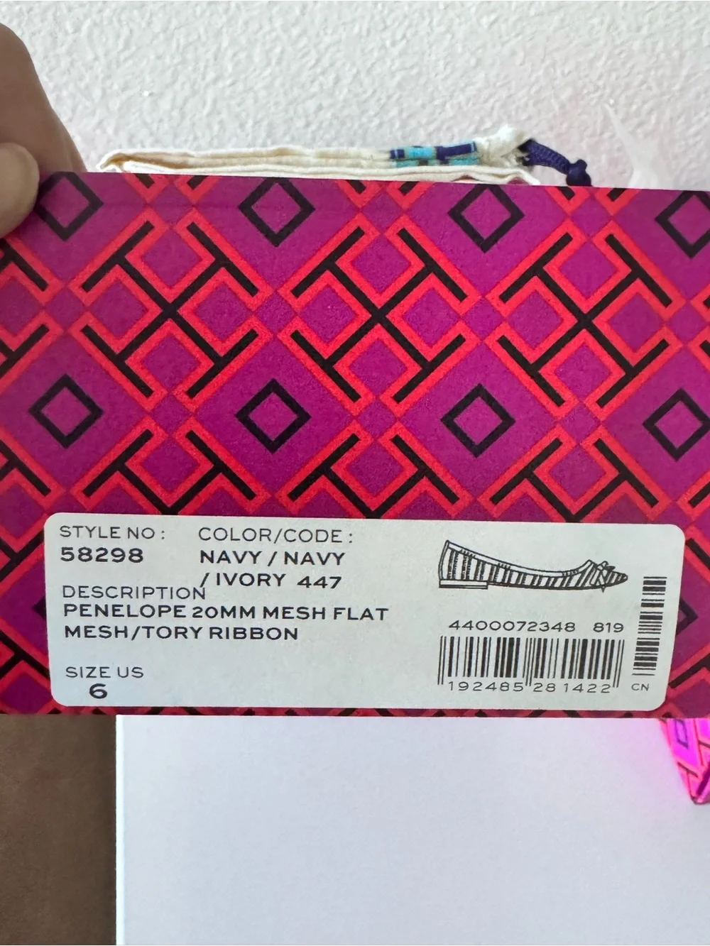 Tory Burch Penelope mesh flats size 6 brand new